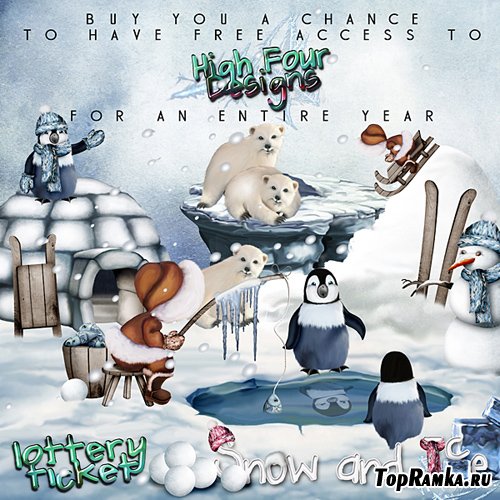 Scrap-set - Snow and Ice by High Four Designs