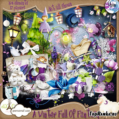 Scrap-set - A Winter Full Fantasy by Choubinette