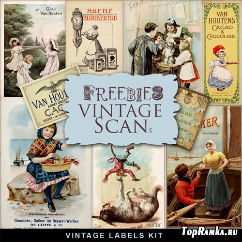 Scrap-kit - Vintage Labels Illustrations