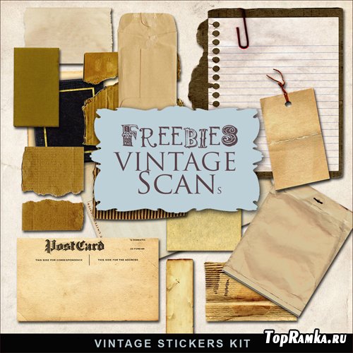 Scrap-kit - Vintage Stickers