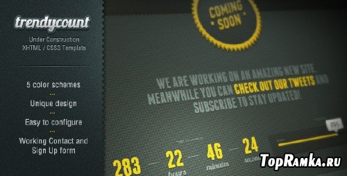 ThemeForest - Trendycount  Under Construction Page - Rip