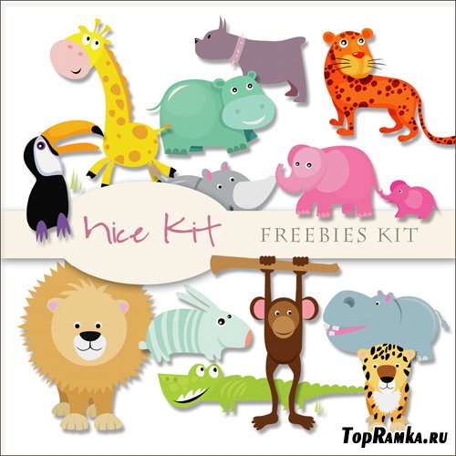 Scrap-kit - Nice Animals Illustrations