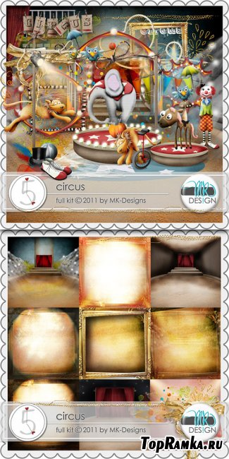 Scrap-set - Circus by MK design