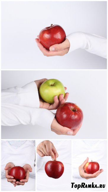 Photo Cliparts - Apple in hands