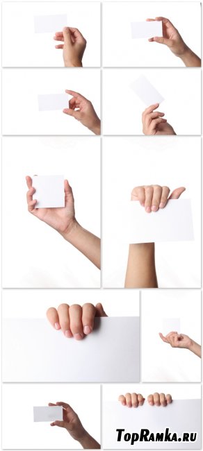 Photo Cliparts - Paper in hands