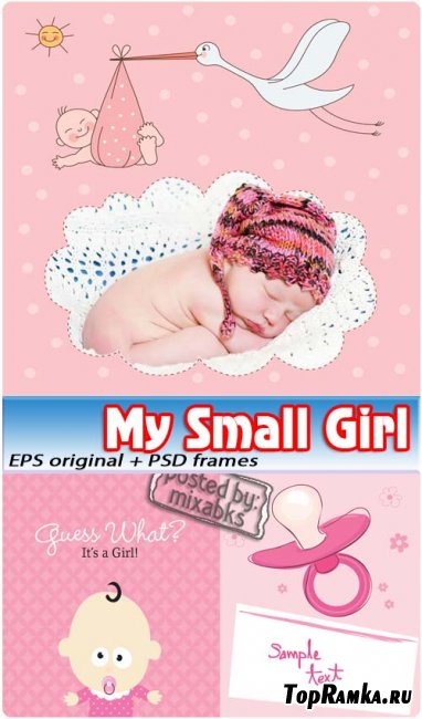    | My Small Girl (EPS vector + PSD frames)