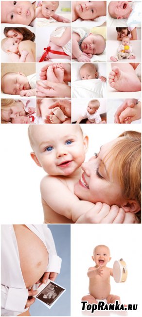Baby Cliparts - Nursing a baby, mother and child, motherhood
