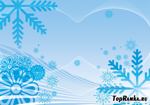     - Vector background with snowflakes