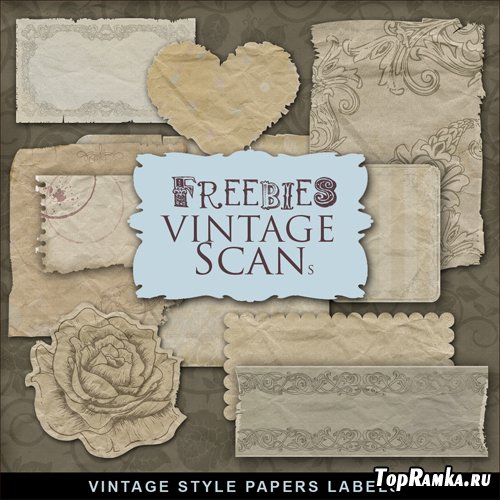 Scrap-kit - Vintage Style Papric Labels