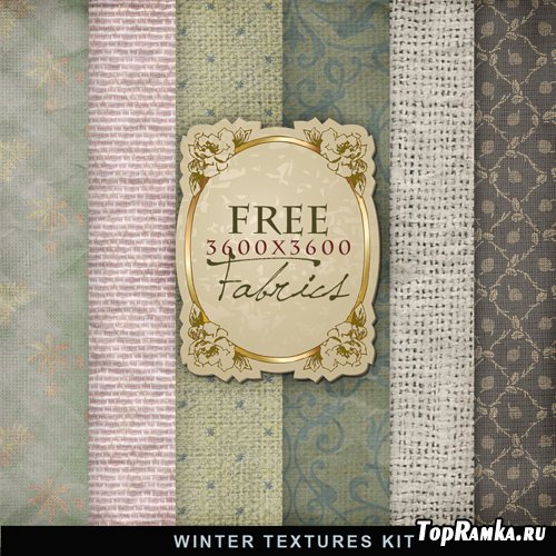 Textures - Winter Fabric Backgrounds #3