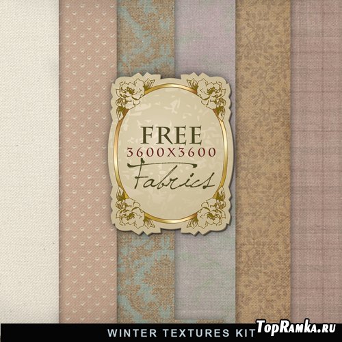Textures - Winter Fabric Backgrounds #4