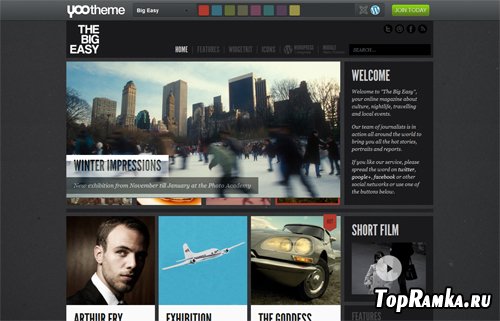 YooTheme - Big Easy v1.0.1 - Nov 2011 Theme For Wordpress