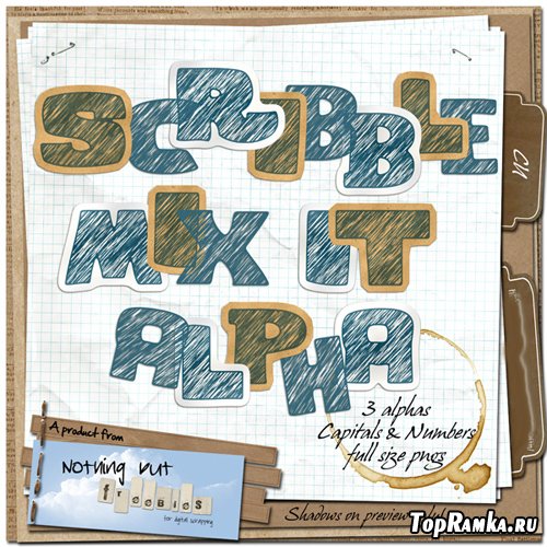 Scrap-kit - Scribble Mix It Alpha