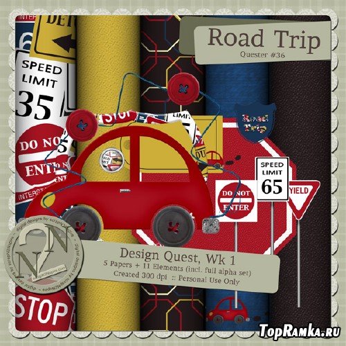 Scrap-set - Road Trip