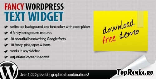 CodeCanyon Fancy Text Widget v1.0