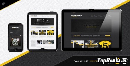 Themeforest Reaction WP : Responsive, Rugged, Bold