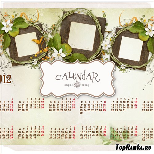 Scrap-kit - Nice Calendar (PSD)