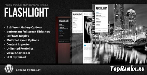 Themeforest Flashlight - fullscreen background portfolio theme v1.1.1