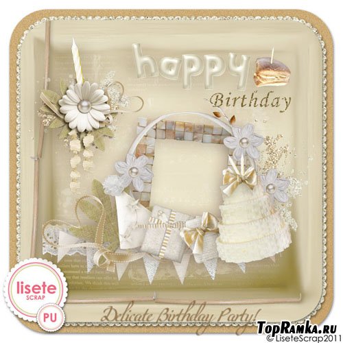 Scrap-kit - Delicate Bday Party