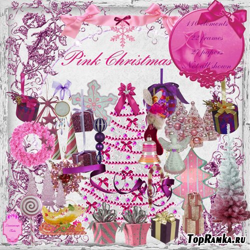 Scrap-set - Pink Christmas