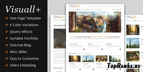 ThemeForest - Visuall+ One Page Portfolio - Rip