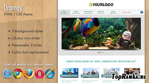 MojoThemes - Oramay  Informal and clean portfolio theme  HTML/CSS - Rip