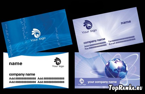 Two technology company business card template