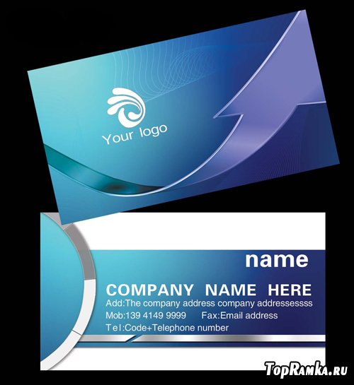 business card design template technology companies