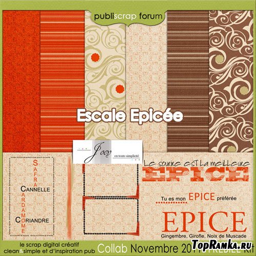 Scrap-set - Escale Epicee