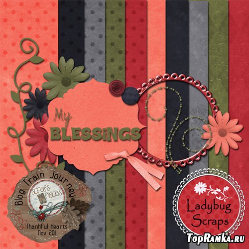 Scrap-set - Thankful Hearts #10