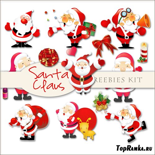 Scrap-kit - Santa Claus Illustrations