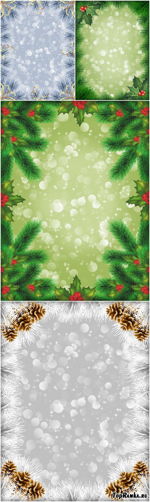 New Year backgrounds with frames New!