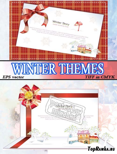   | Winter themes (eps vector + tiff in cmyk)