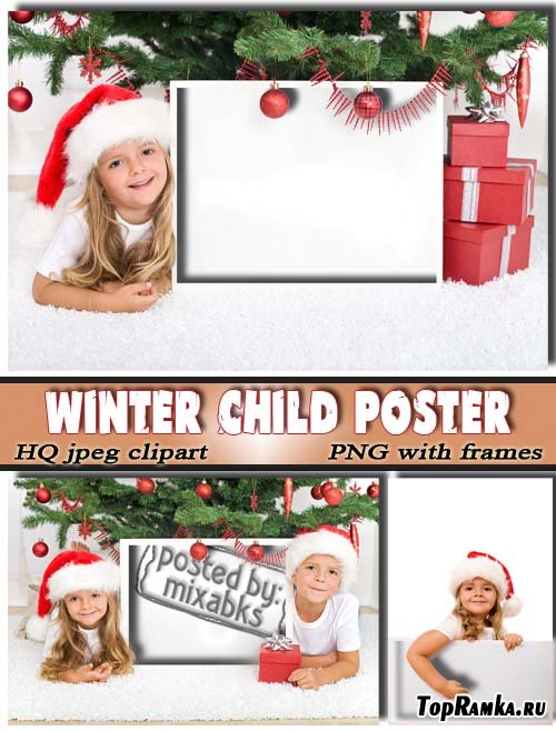    | Winter Child Poster (HQ JPEG + PNG frames)