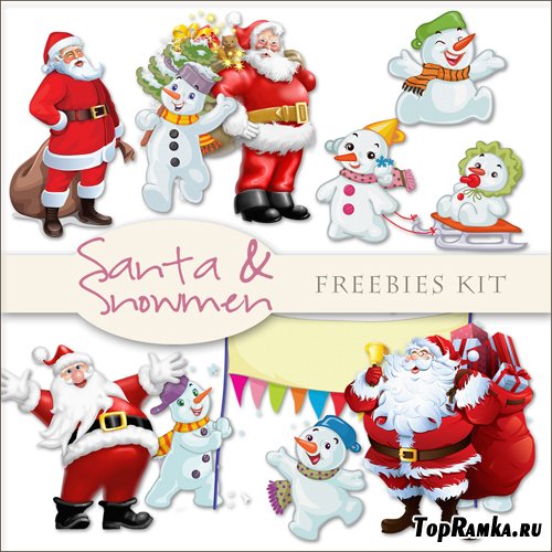 Scrap-kit - Santa & Snowman