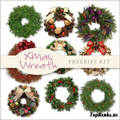 Scrap-kit - Christmas Wreaths #2
