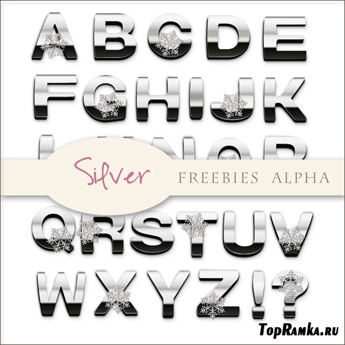 Scrap-kit - Silver Winter Alpha