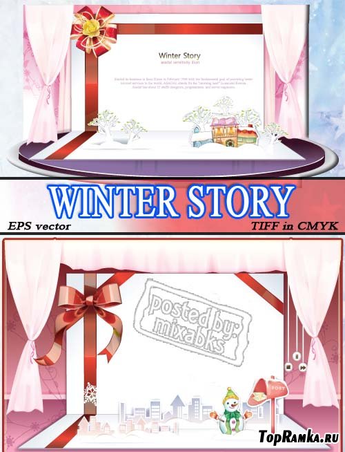   | Winter Story (eps vector + tiff in cmyk)