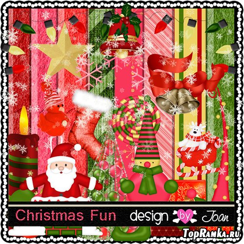 Scrap-set - Christmas Fun - Design By Joan