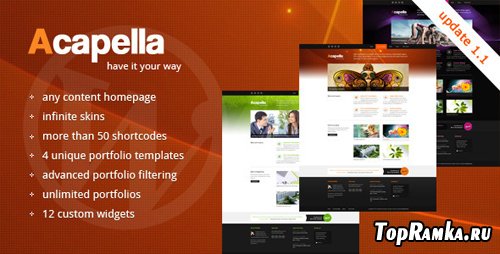 ThemeForest - Acapella Wordpress Theme v1.1