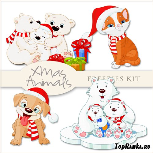 Scrap-kit - Xmas Animals