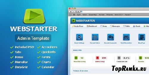 ThemeForest - WebStarter Admin Template - Rip