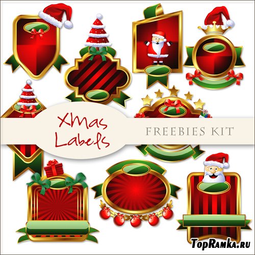 Scrap-kit - Christmas Labels #3