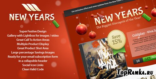 ThemeForest - New Year Sale Landing Page - Rip