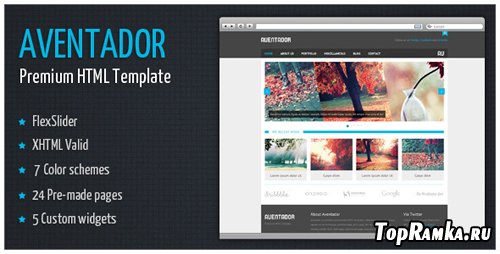 ThemeForest - Aventador - Premium HTML Template - Rip 7 Colors