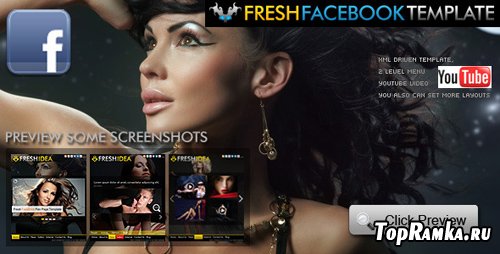 ActiveDen - Fresh Facebook Fan Page Template (Incl FLA) - Rip