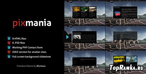 ThemeForest - Pixmania - Portfolio for the creative - Rip
