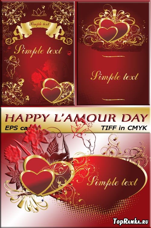     | Happy L'Amour Day (EPS + TIFF)