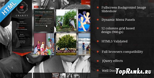 ThemeForest - Charity Fullscreen Slider BG HTML5 Template