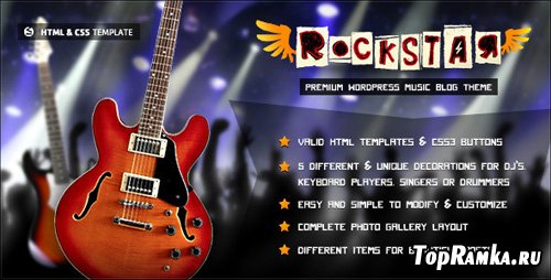 ThemeForest - Rockstar - HTML Template for Music Bands - RiP